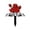 D001- Style A, variant on Outdoor Artificial Flowers Uv Resistant Metal Grave Stake Cemetery Decorations, Spring Floral Memorial Lawn Decor