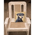 thumbnail image 2 of Carolines Treasures SC9126PW1414 Doberman Wipe your Paws Fabric Decorative Pillow, 14Hx14W, multicolor, 2 of 4