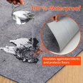thumbnail image 4 of Non-Slip Rug Pads,Round 3 Ft Waterproof Extra Large Area Rugs Non Skid Rug Pad for All Floors and Finishes Durable Hardwood Floor Protective Felt Keeps Rugs in Place, Safe and Secure, 4 of 7