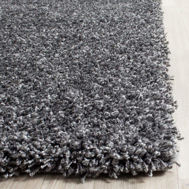 Hawthorne Collection Dark Grey Shag Rug - Runner 2'3" x 5'