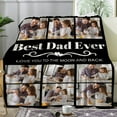 thumbnail image 4 of Best Mom Ever Custom Blanket, Birthday Gifts for Mom from Daughter Son with Pictures, Customized Photo Collage Mother Blankets Wife Birthday Gifts, Personalized Flannel Blanket with Photo as a Gift, 4 of 6