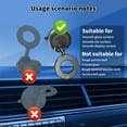 thumbnail image 2 of TONEOF Soporte Magnético para Teléfono Celular, Mini Soporte de Coche con Vacío Adsorción Y Anillo Magnético para Todos Teléfono, 2 of 10