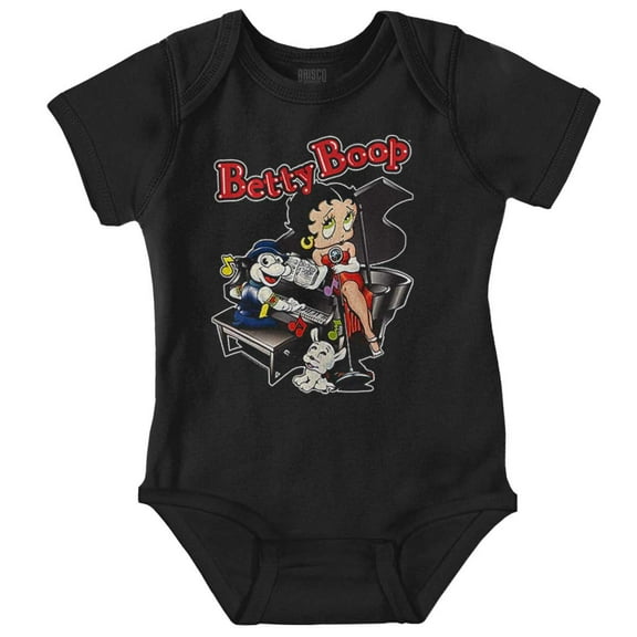 Betty Boop Cartoon Lounge Singer Bodysuit Jumper Girls Infant Baby Brisco Brands NB