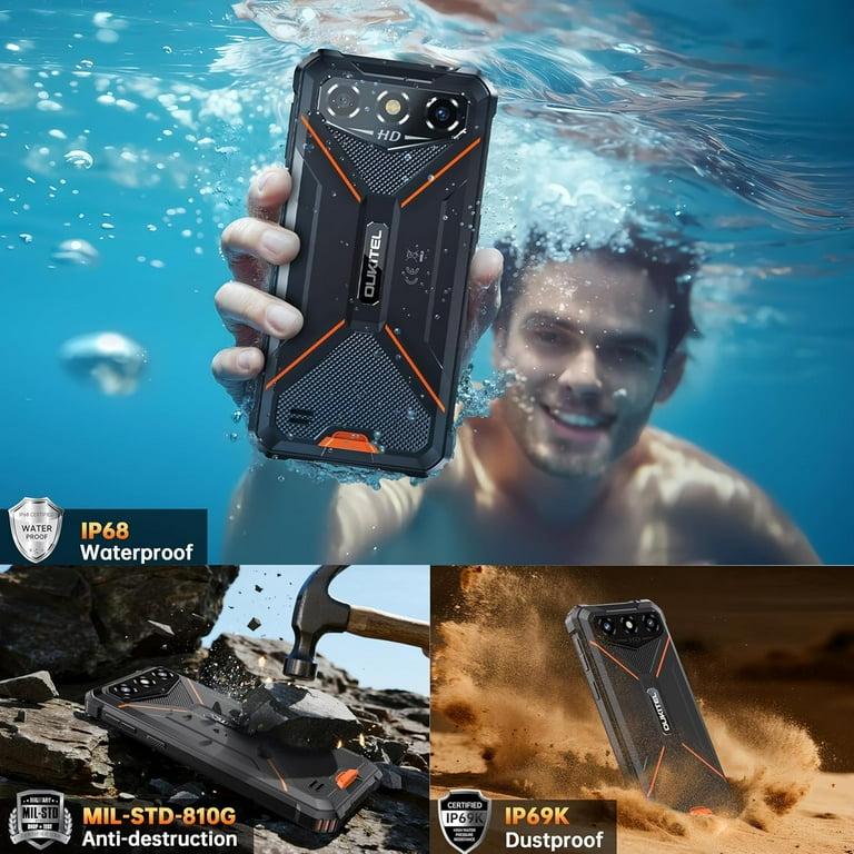 OUKITEL G3 タフネススマホ - 16GB+128GB/1TB 防水 Amazon | OUKITEL G3 防水 タフネススマホ 16GB+256GB/1TB SIM