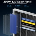 thumbnail image 3 of ECO-Baeerss 600W Solar Panels (2 Pack 300W), 24.6% High-Efficiency, 12/24V Monocrystalline for RV Boat Rooftop Car Camping Marine Farm Battery, 3 of 8