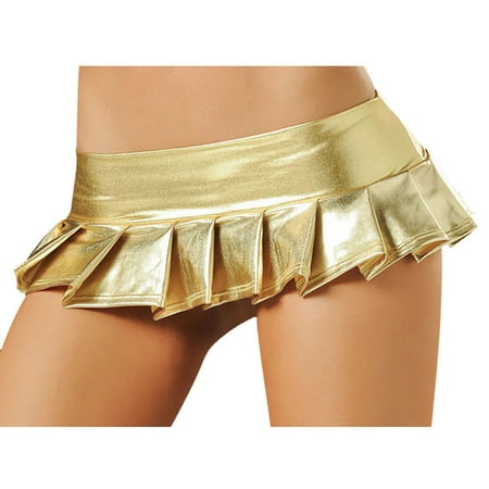 

CALAFEBILA 2022 Family Set Women Sexy Lingerie Metallic Pajamas Leather Performance Mini Skirt Clubwear