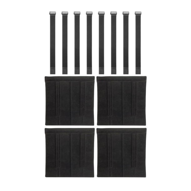 4 piezas Litera de literas Papas de escalera cubiertas de escalera de protección cómodo suave y suave con 8 correas ajustables almohadillas para el