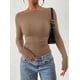 thumbnail image 3 of Camisas de Manga Larga PRETTYGARDEN para Mujer Otoño 2025 Khaki, 3 of 8