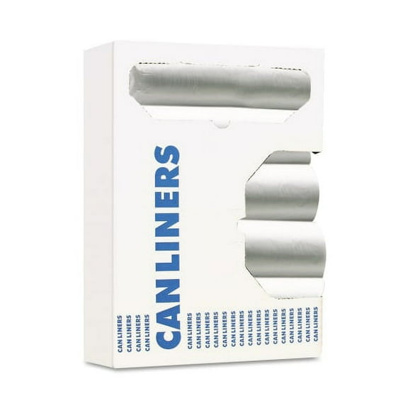 Low-Density Waste Can Liners, 33 Gal, 1.1 Mil, 33" X 39", Gray, 100/carton | Bundle of 5 Cartons