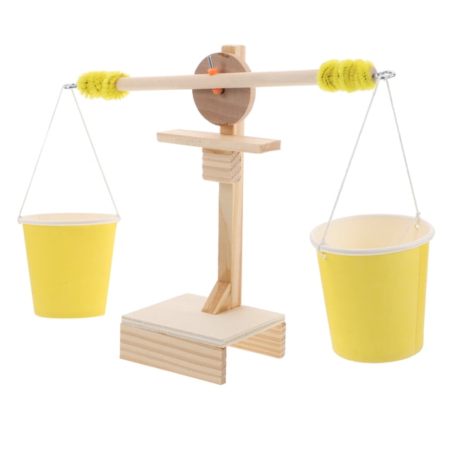 Kit de ciencia DIY con balanza de bandeja encajable para niños, STEM, balanza educativa, experimento científico en el aula