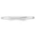 thumbnail image 3 of Bande Ajustée Standard 2mm Or Blanc 10K Taille 10, 3 of 4