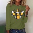 thumbnail image 5 of GERsome Women's Casual Long Sleeve Tops Crew Neck Cute Graphic Tunic Tops Pullover, 5 of 5