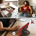 thumbnail image 5 of ELEHOLD Heavy Duty Case For Lenovo Tab K9 2025/Tab One 2025,8.7-inch, 3-Layer Rugged 360 Rotating Kickstand Handle Grip Detachable Shoulder Strap Kids Friendly Shockproof Case ,Black+Red, 5 of 8