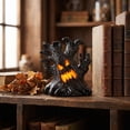 thumbnail image 6 of Tryvkinvive Light Up Spooky Tree Stump Decor,Halloween LED Haunted Tree Figurine,Mini Scary Tree Tabletop Ornament for Home Decor Supplies Indoor,Village Scene & Party Decor, 6 of 7