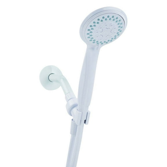 OakBrook 5 Function Handheld Showerhead, White