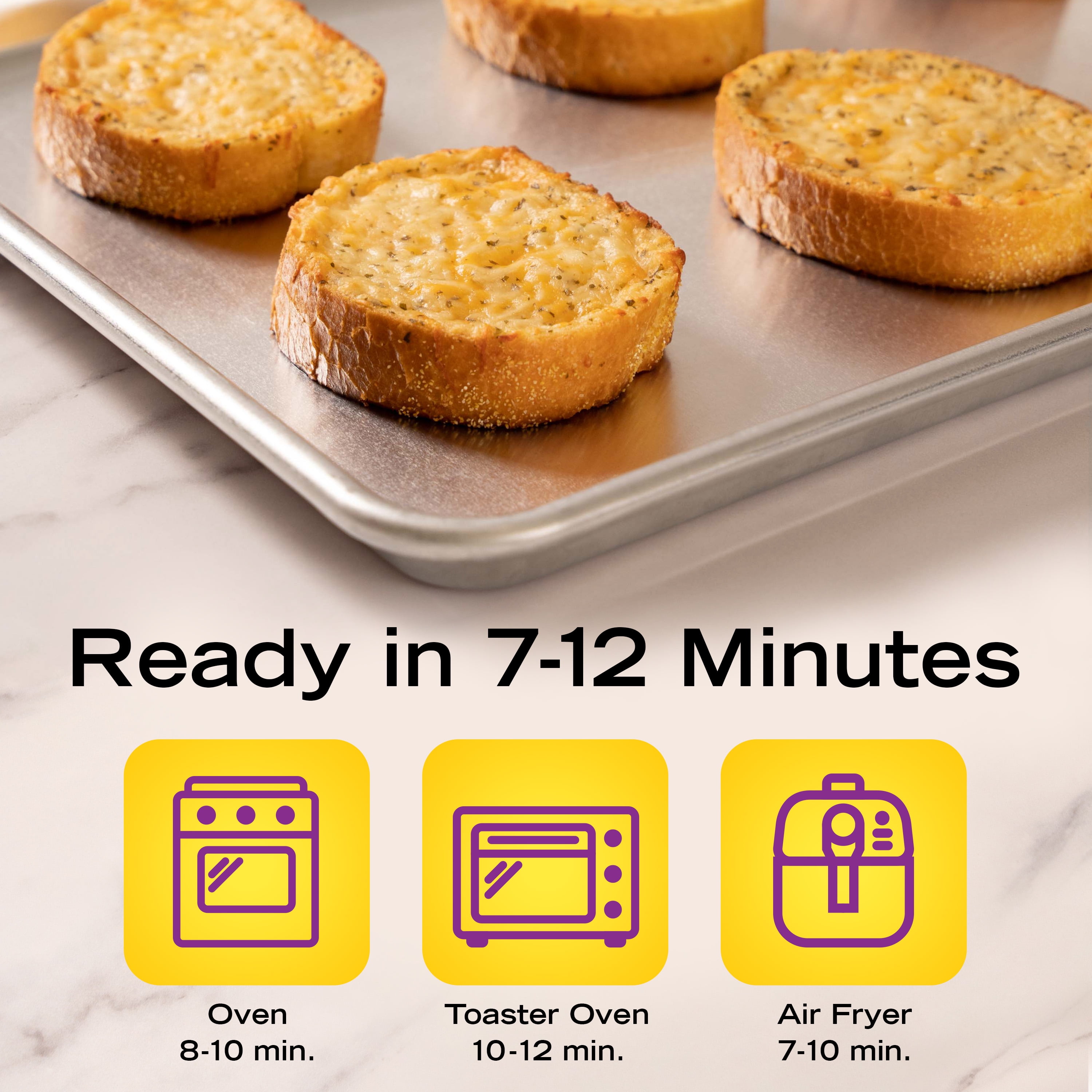 New York Bakery Five Cheese Texas Toast, 13.5 oz (8 Count), Frozen