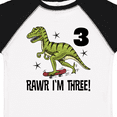 thumbnail image 4 of Inktastic 3rd Birthday Dinosaur Skateboarding Boys Toddler T-Shirt, 4 of 5