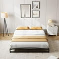 thumbnail image 3 of Full Size Metal Bed Frame,Platform Full Bed Frame with Arch Design,6 Inch Heavy Duty Strong Support Slats,Sturdy Mattress Foundation,Easy Assembly,No Box Spring Needed，Black, 3 of 8