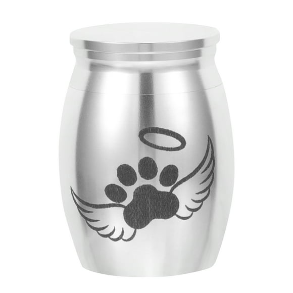 Cremación urna de mascotas cenizas metal de metal urn en miniatura en miniatura dog urna de cremación