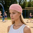 thumbnail image 3 of Unique Bargains 1 Pc Flexible Headband Wide Edge Headband for Sport Coral, 3 of 5