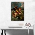 thumbnail image 2 of ARTCANVAS Moroccan Horseman Crossing a Ford 1850 Canvas Art Print by Eugene Delacroix - Size: 26" x 18" (1.50" Deep), 2 of 9