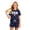 11@Dark Blue324, variant on Tiijoy Summer Girls Fourth of July Outfits Casual Short Sleeve Top Shorts Set, Sizes 2-14