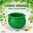 thumbnail image 3 of PMU St. Patrick's Day - 6in Green Blow Mold Plastic Candy Holder Party Accessory Pkg/2, 3 of 7