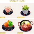 thumbnail image 6 of SKYSONIC 2 pcs Winter Cardinals Fir Pot Holders Trivets, Heat Resistant Trivets,Birds Pine Cons Snowflakes Cotton Thread Weave Mats for Hot Pads Pans Pot Bowl Teapot, 6 of 7