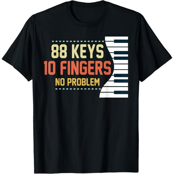Kids Piano Keys Shirt Funny Musician Music 88 Keys Gift T-Shirt