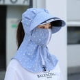thumbnail image 4 of Women Sun Hat, Fashion Sun Protection Breathable Cotton Mask Hat for Outdoor Hiking Cycling 1Pc, 4 of 8