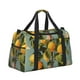 thumbnail image 2 of Disketp Retro Warm Lemon Flower Bolsa de Viaje Tipo Duffle, Bolso de Mano para Fin de Semana para Mujer, Bolsa de Gimnasio Ligera para Hombre, Esencial para Viajes, 2 of 7