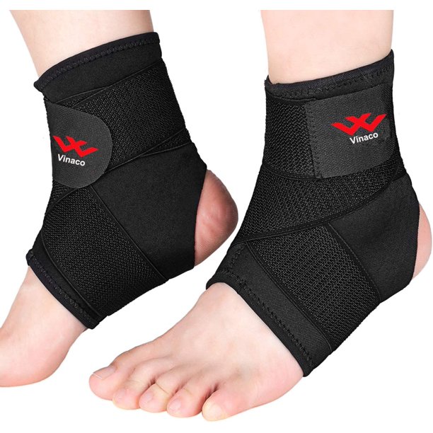 Tobillera Vinaco, paquete de 2, tobillera transpirable y fuerte para esguince de tobillo, estabiliza los ligamentos, previene nuevas lesiones, tobillera para hombres y mujeres con soporte de tobillo a