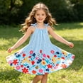 thumbnail image 3 of Letdown Toddler Girl Princess Dress Bow Tie Spaghetti Straps Smocked Summer Outfit Birthday Party A-Line Clothes, 3 of 9