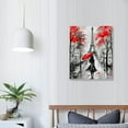thumbnail image 4 of Shiartex Canvas Wall Art Decor for bedroom Black and white Scenery Romanti Couples Pictures Artwork Ready to Hang for Living Room Home Decoration 16x20 in/12x16 in Paris Eiffel Tower Wall Decor, 4 of 5