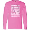 thumbnail image 3 of Inktastic Turners Syndrome Awareness Strength Courage Support Long Sleeve T-Shirt, 3 of 5
