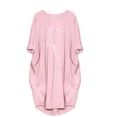 thumbnail image 4 of PENGXIANG Robe Chandail Oversize pour Femmes Imprimé Chat Manches Courtes Été Poche Mini Robe de Plage pour Femmes 2022, 4 of 5