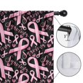 thumbnail image 4 of Blackout Kids Curtains,Breast Cancer Survivor Pink Ribbon Black Childrens Insulated Curtains Set Of 2,Bedroom Essentials,Toddler Room Decor 42"x84", 4 of 5