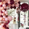 thumbnail image 5 of Burgundy Balloon Garland Pink Kit, 116 Pieces Balloons Set for Girls Birthday Party Wedding Decoration, 5 of 7