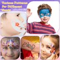 thumbnail image 4 of Kit de plantillas de pintura facial Suboyica con pinceles, esponja y pegatinas, 4 of 7
