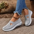 thumbnail image 4 of Dakaela Women's Woven Orthopedic Shoes 2025 Arch Support Wide Width Soft Slip on Walking Sneakers, 4 of 8