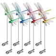 thumbnail image 1 of 8pcs Artificial Dragonfly Pole Clips For Outdoors 3d Dragonfly Decor Gardening, 3d Dragonfly Garden, 1 of 5