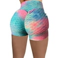 thumbnail image 3 of Tejiojio Womens Shorts Summer Clearance Women Short Multicolor Pocket Tight High Waist Elasticity Sports Yoga Pants, 3 of 8