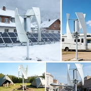 Home vertical-axis wind turbine generator with 24V voltage, rated at 1000W,  with a free MPPT controller. Suitable for various scenarios such as camping, RVs, rooftops, etc. Low wind speed start