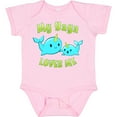 thumbnail image 3 of Inktastic My Yaya Loves Me Cute Narwhal Boys or Girls Baby Bodysuit, 3 of 5