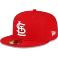thumbnail image 3 of Men's New Era Red St. Louis Cardinals Sidepatch 59FIFTY Fitted Hat, 3 of 5