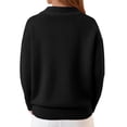 thumbnail image 6 of vigerkar Women's Sweaters Casual Long Sleeve Pullover V Neck Lightweight Sweatshirts Cute Blouse Tops (Black, 5XL), 6 of 6