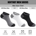 thumbnail image 7 of KOITHOT 50 Pairs Mens Ankle Socks Low Cut Lightweight Breathable Summer Mens Socks Size 10 13 Value Pack, 7 of 7