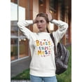 thumbnail image 2 of Sweatshirt Bless This Mess Women -Image by Shutterstock, Female Small, 2 of 4