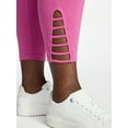 thumbnail image 4 of Terra & Sky Women's Plus Size Capri Ladder Leggings, 22" Inseam, Sizes 0X-5X, 4 of 5