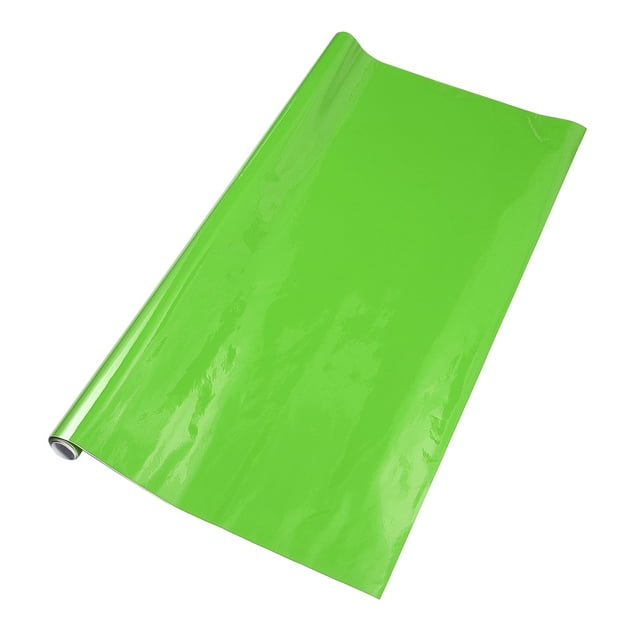 Película de Envoltura Protectora Verde Brillante de Unique Bargains 2.75ft x 5ft Cubierta de Vinilo para Exterior e Interior 5.5mil PVC 1 Pc Universal